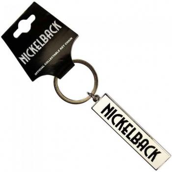 Portachiavi Nickelback Logo Bianco/Nero