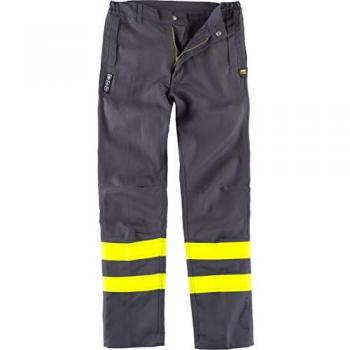 Pantalón de soldador con triple costura y reflectantes