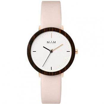 Mam Relojes Ferra Reloj para Mujer Analógico de Cuarzo Japonés con Brazalete de Piel de Vaca 636