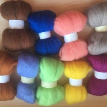 Handmade Wool Felt Poke Fun Set - 10g/9 Pieces/Lot (90g)