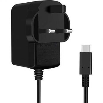 KINGTOP Dual Voltage AC Adapter Charger for Nintendo Switch Lite - Black