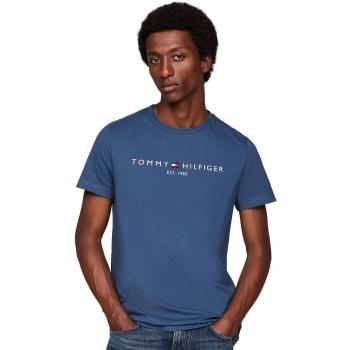 Camisa Tommy Hilfiger Azul Marino con Logotipo