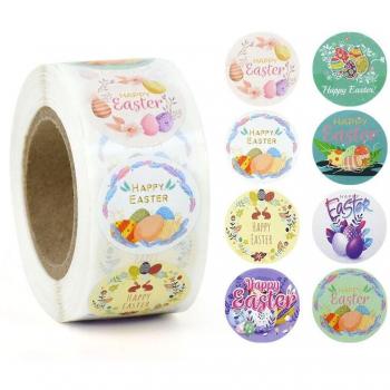 Étiquettes autocollantes de scellage auto-adhésives de lapin mignon