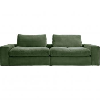 Alina Big-Sofa Sandy, 256 cm breit, 123 cm tief, Cordstoff