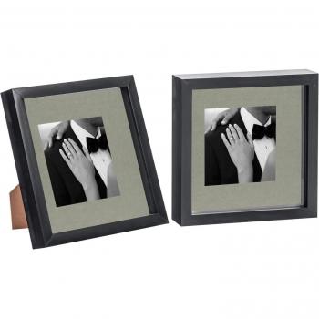 Nicola Spring 8x8 3D Box Photo Frames 4x4 x2
