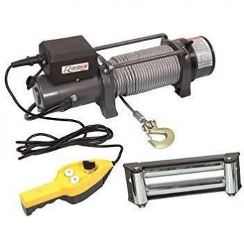 Verricello da fissare Ribitech PE12V/9000 per fuoristrada e caravan, voltaggio 12V