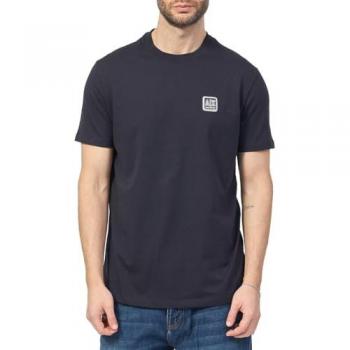 Armani Exchange Blue Cotton Tee for Men