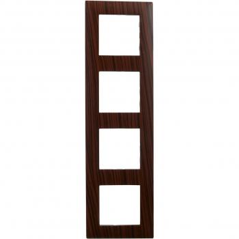 Legrand Marco Cuádruple Niloé Step de Madera Oscura
