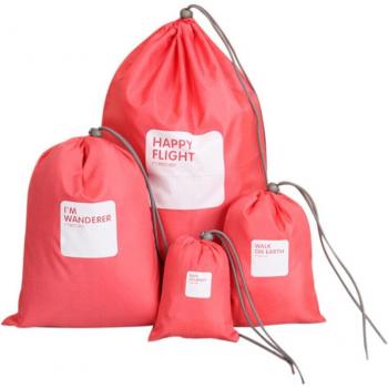 Sac pliant de rangement de voyage en nylon - 4 pcs