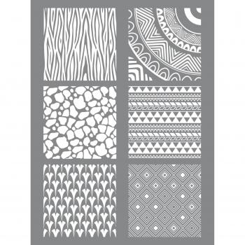 Pochoir Silkscreen Ethnique - Pâte Polymère