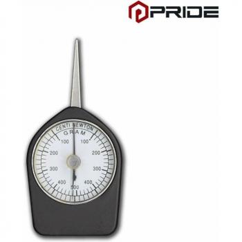 Spannungsprüfer „Gipfel‑Fix“ – Zifferblatt, 100–500 g/cm², Dual Analog