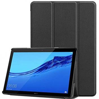 Custodia a libro per Huawei MediaPad T5 10 serie Tri-Fold - nera