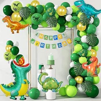 FESTIVO ARCO DI PALLONCINI DINOSAURI