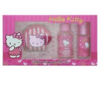Kitty Licious Set de Fragancia Eau de Toilette 3 Piezas y Gel de Ducha 50 ml con Cartera