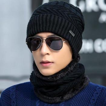 Cálido y Grueso: Set Completo de Bufandas y Gorros para Hombre