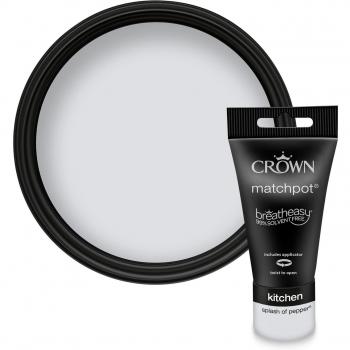 Crown Easyclean Matt Emulsion Kitchen Paint Tester Pot - Splash of Pepper