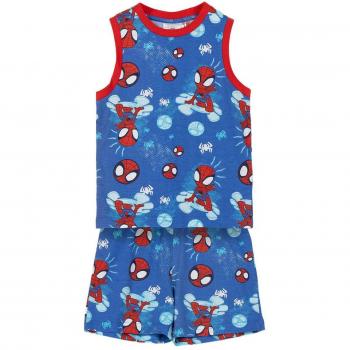 Spidey Sleepwear Corto sin Mangas – Camiseta de Pijama en Estilo Spider-Man