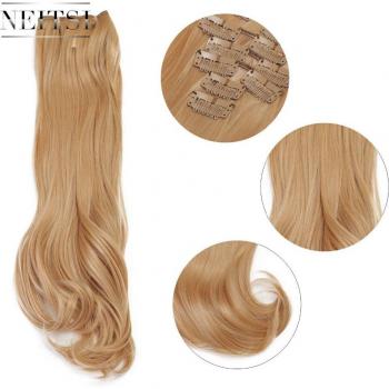 Neitsi 20'' Curly Clip-In Synthetic Hair Extensions - Color 27