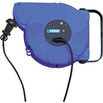 Enrollador de cable 10m Fervi 0621/A3