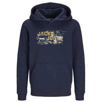 Suéter com Capuz Jack & Jones JCOOUTDOOR LOGO para Meninos - Navy Blazer