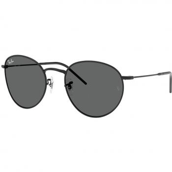 Lunettes de soleil Ray-Ban RBR0103S Round Reverse 002/GR 55 pour homme, noires