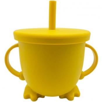 Tasse Sippy en silicone avec double poignée