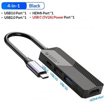 ORICO Type-C Hub with HDMI Output, Power Delivery, USB 3.0/2.0, SD Card Reader, Splitter for MacBook Pro