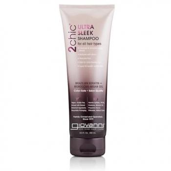 2CHIC Brazilian Keratin & Argan Oil Ultra‑Sleek Shampoo – 8.5oz (250ml)