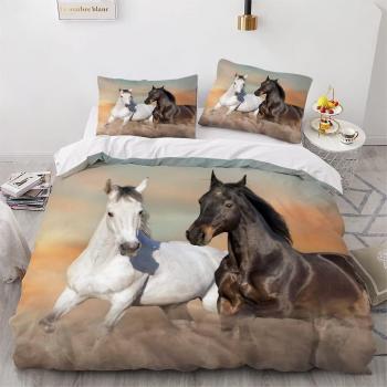 Parure de Lit Adultes 240x260 « Cheval Libre »