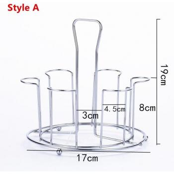 Stainless Steel 6 Cup Drainer Rack
