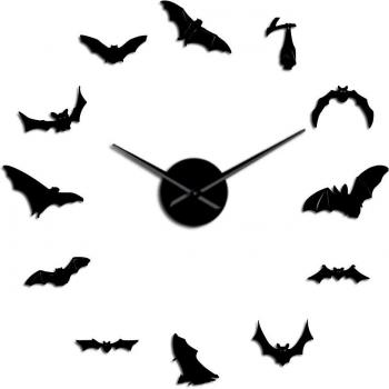 Frameless Giant Vampire Bats Wall Clock