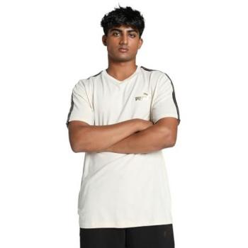 T-shirt Homme Puma Minimaliste Or Crème