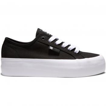 Sneakers DC Shoes Manual Platform Donna Nero/Bianco 38