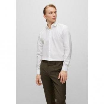 Hugo Camisa Slim Fit Kenno Blanca 45 Hombre