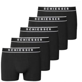 SCHIESSER Shorts 5er-Pack Organic Cotton Webgummibund schwarz - 95/5