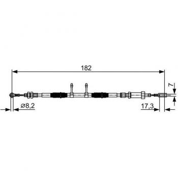 Freno a Mano BOSCH 1 987 482 450 Cable