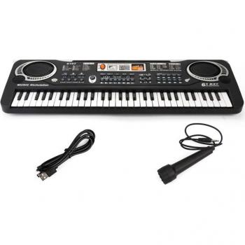 61-Key Electronic Keyboard Piano for Kids with Microphone