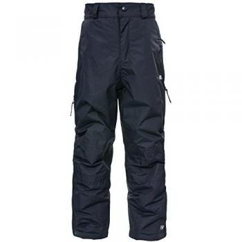 Trespass Kids Unisex Marvelous Skibroek met Afneembare Bretels - Zwart - 7/8 Jaar