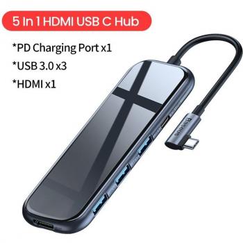 Baseus 3-in-1 USB-C Adapter with HDMI and Ethernet
