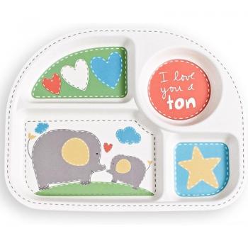 Plato dividido para niños