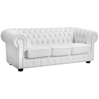 Sofa 3-sitzer Weiß »bridgeport«