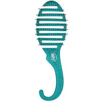 Wet Brush Haarbürste mit Kamm – Pink Glitter Detangler für die Dusche