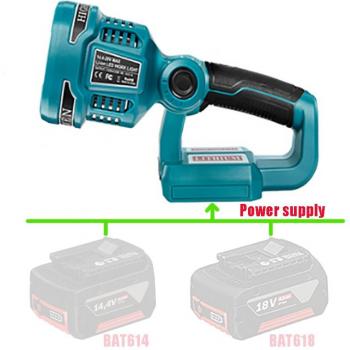 LED Work Lamp Flashlight for Makita Bosch 14.4V 18V Li-ion Battery