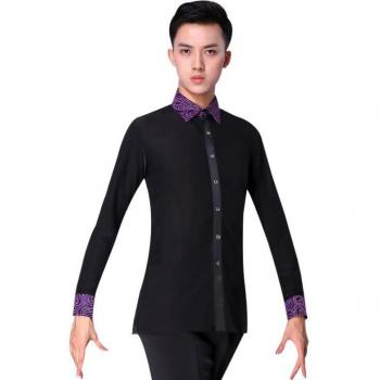 Camisa de Baile de Manga Larga para Hombre - Ropa de Danza
