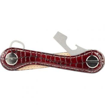 Keykeepa porta chiavi in cuoio bordeaux
