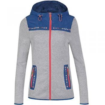 Piz Palü Outdoorjacke Damen - EBRACH - hellgrau/blau