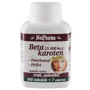 MedPharma Beta karoten 10.000 m.j. s panthenolem a PABA 107 kapslí