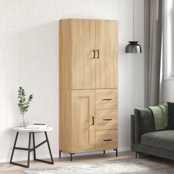 Aparador Alto de Madera Contrachapada 69,5x34x180 cm