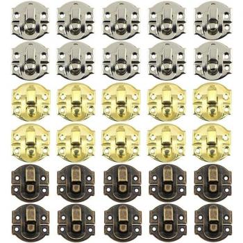 Pack de 30 Fermoirs Métalliques pour Tiroirs et Armoires