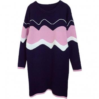 Korean Wave Striped Maternity Sweater